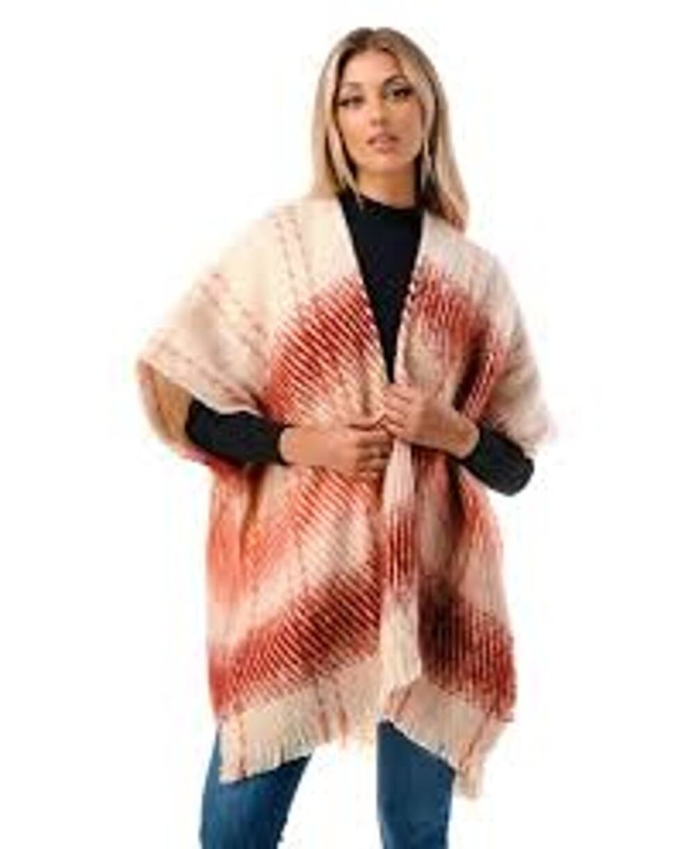 NWT Marcus Adler Ombré Topper Poncho ONE SIZE